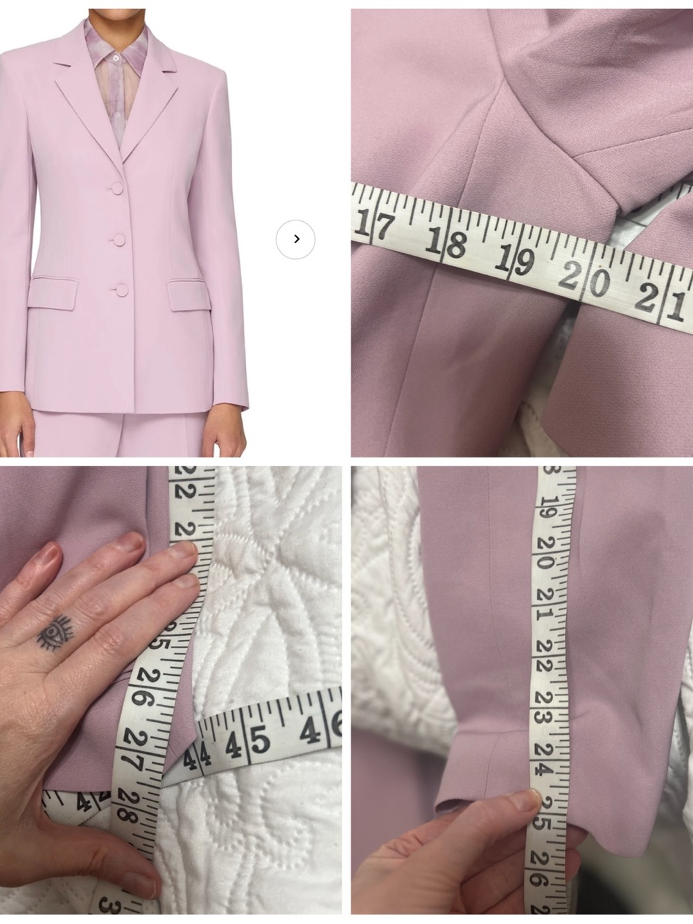 Lafayette 148 New York Suit 12 Lilac Set 3
Button blazer & Straight Pants - Picture 13 of 14